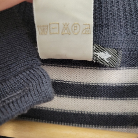 Toad & Co Horny Toad Fine Merino Wool Striped Sweater SZ M - Picture 7 of 16